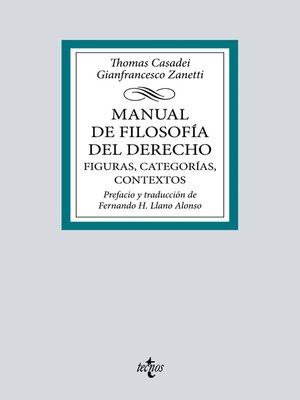 cover image of Manual de Filosofía del Derecho. Figuras, categorías, contextos